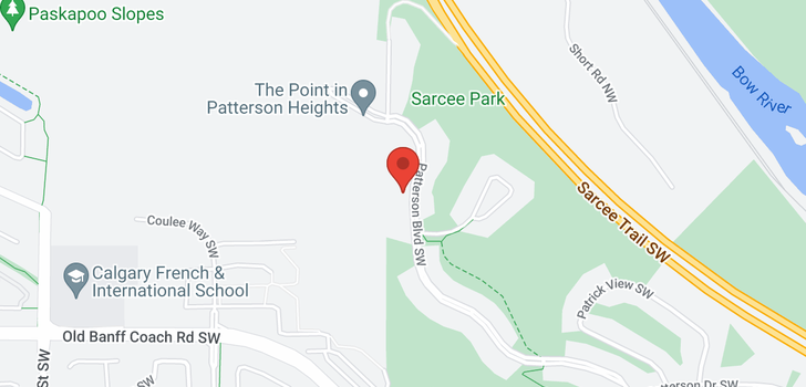 map of 347 Patterson Boulevard SW